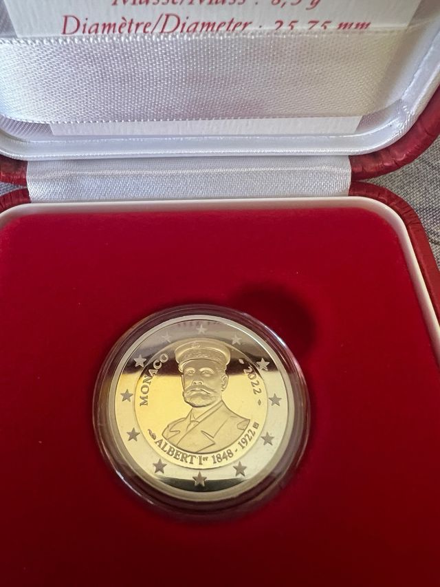 Moneda conmemorativa de Mónaco, 2022