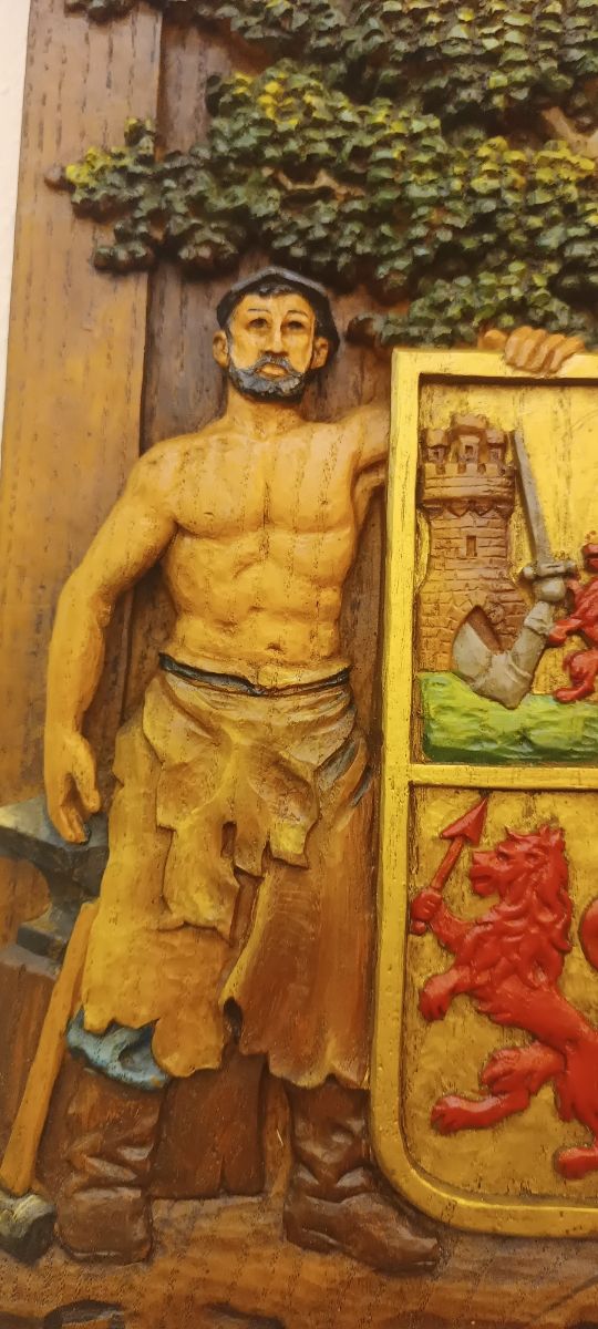 Cuadro talla madera Euskalherria