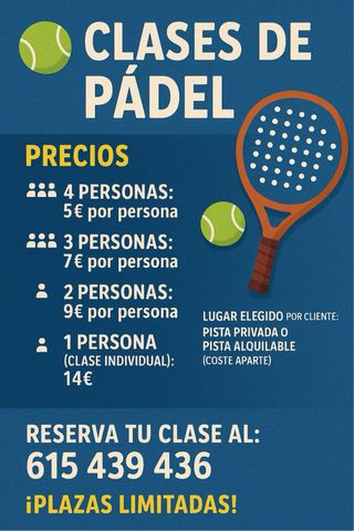 Clases padel malaga