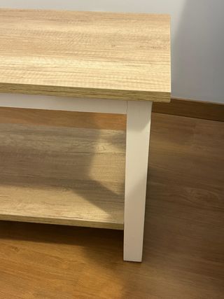 Mesa centro madera hecha a mano.