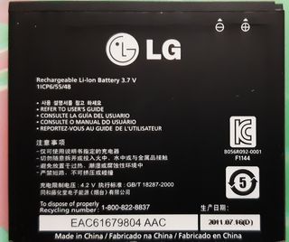 Bateria con cargador LG