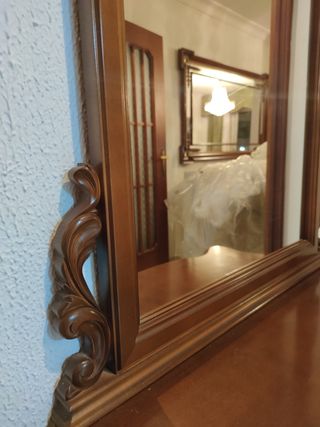 Mueble entradita/recibidor con espejo