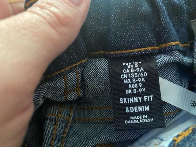 Vaquero pitillo skinny niño 8-9 años