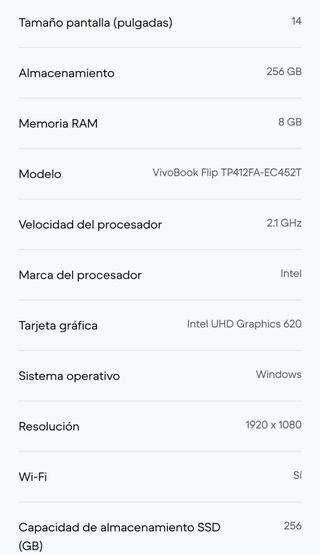 Asus VivoBook Tp412f I3