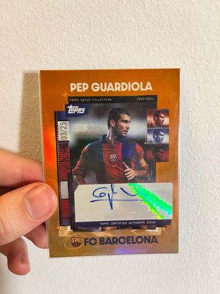 PEP GUARDIOLA AUTO AUTOGRAPH FIRMA TOPPS PANINI