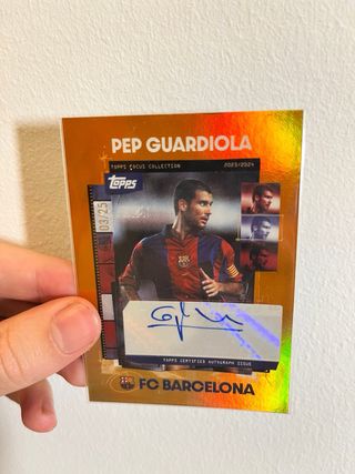 PEP GUARDIOLA AUTO AUTOGRAPH FIRMA TOPPS PANINI