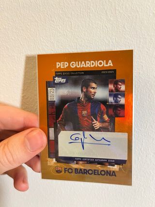 PEP GUARDIOLA AUTO AUTOGRAPH FIRMA TOPPS PANINI