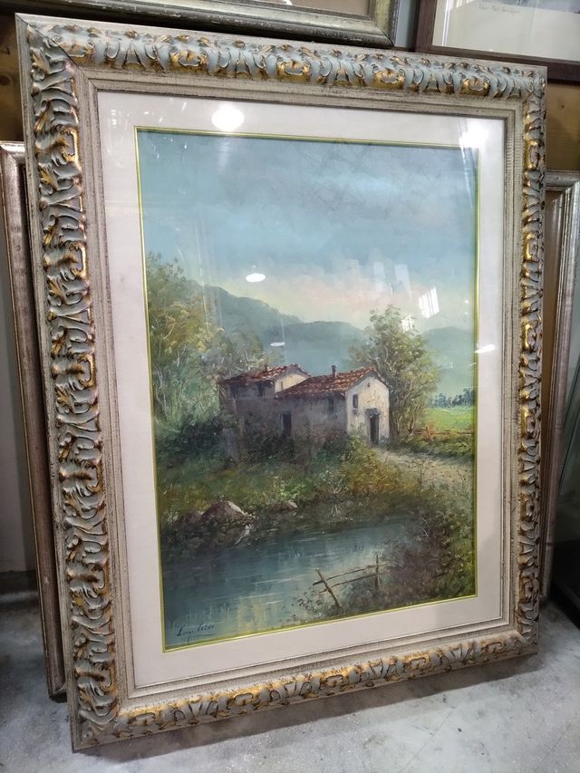 QUADRO "PAESAGGIO CON CASE RURALI"