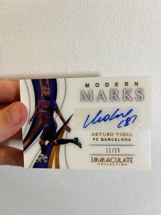ARTURO VIDAL /15 PANINI AUTO FIRMA IMMACULATE 