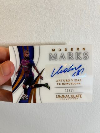 ARTURO VIDAL /15 PANINI AUTO FIRMA IMMACULATE 