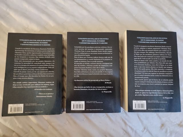 Cincuenta sombras de Grey trilogía