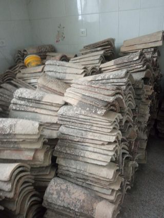 Tejas artesanales antiguas 