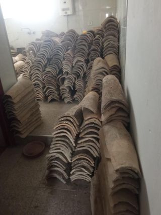 Tejas artesanales antiguas 