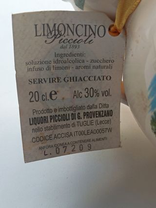 Ánfora terracota Limoncino 