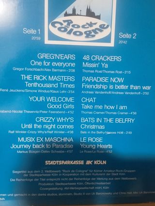 Rock de colongne 90 lp vinilo