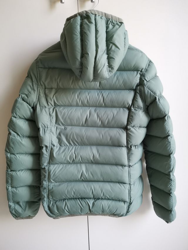 Piumino donna double face con cappuccio