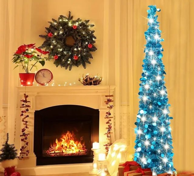 Árbol de Navidad de 1'60 con luces