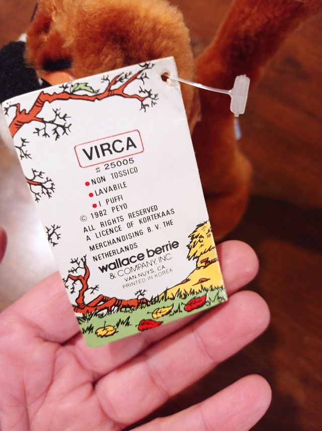 Peluche Birba Gargamella vintage anni 90