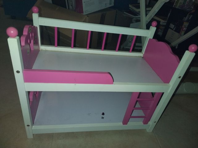 Cuna y litera  madera muñecas