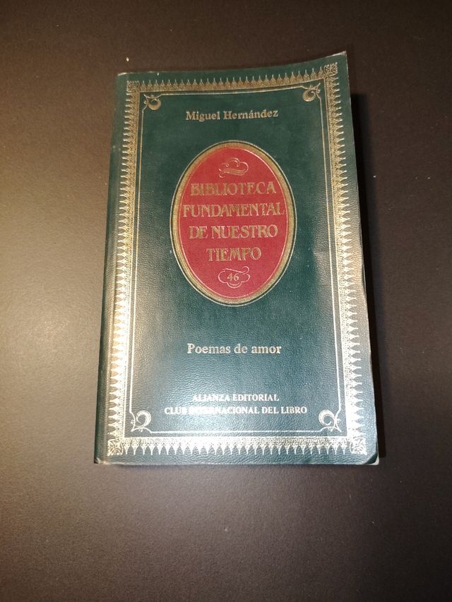 Libro poemas de amor de Miguel Hernández