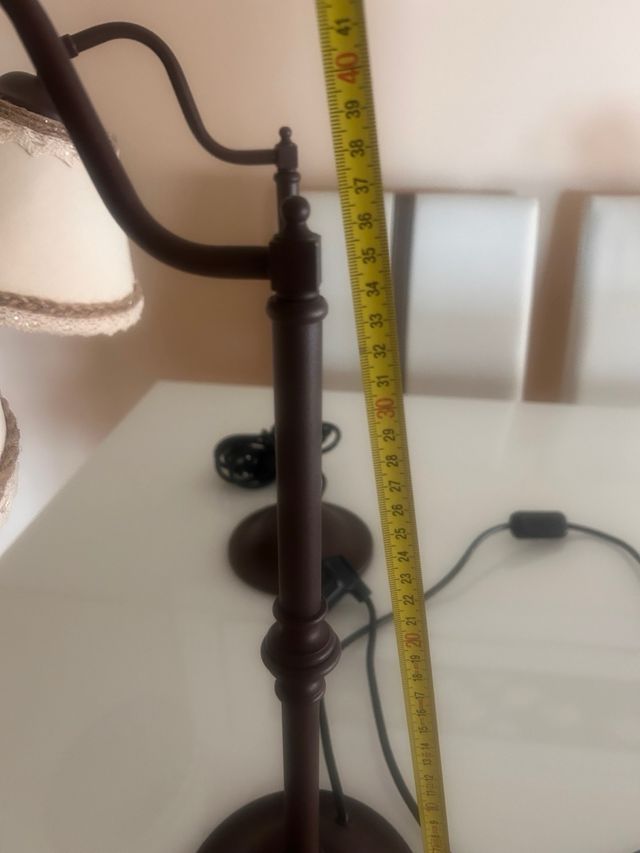 Pareja lamparas colonial