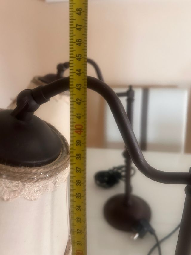 Pareja lamparas colonial