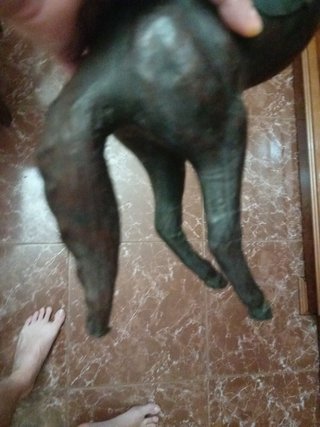 Última oferta Figura de Antiguo Caballo de cuero