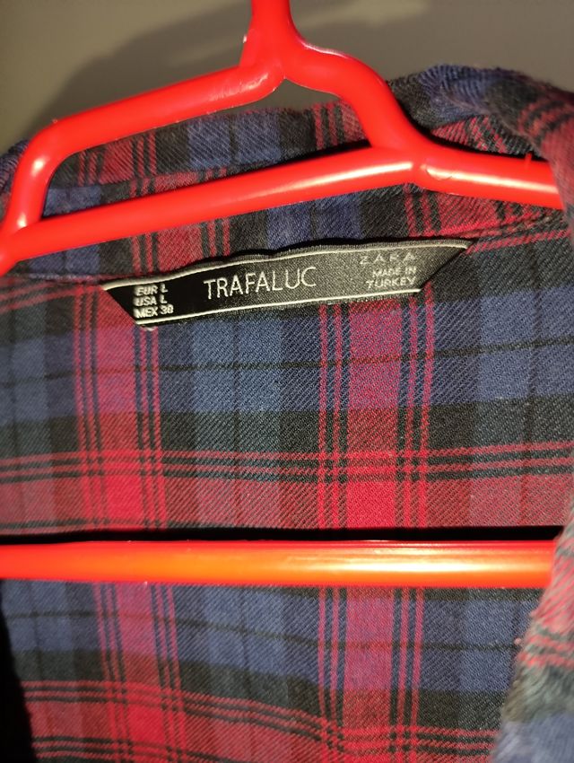 Camisa de cuadros de mujer de Zara