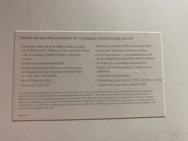 ¡Vendo MacBook Air de 13 pulgadas!