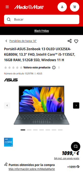 Portatil Asus ZenBook 13 OLED