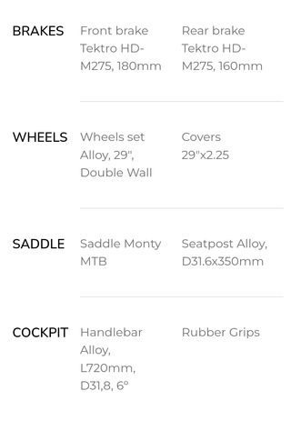 BICICLETA MONTY M3 29"ALUMINIO. DISC