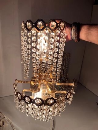 Pareja de apliques de lagrimas