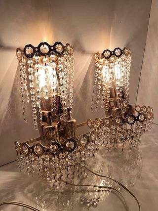 Pareja de apliques de lagrimas