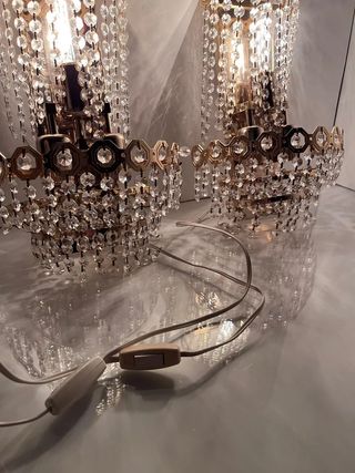 Pareja de apliques de lagrimas