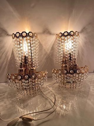 Pareja de apliques de lagrimas