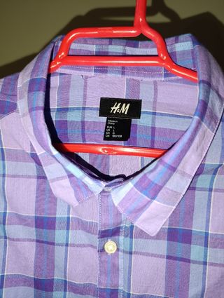 Camisa de cuadros de hombre