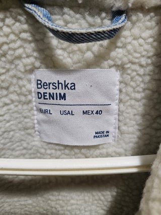 Bershka Cazadora vaquera borrego hombre