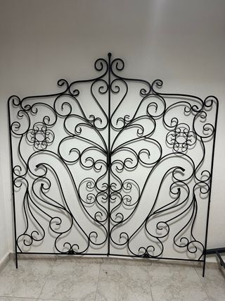 Cabezal cama sofa metalico