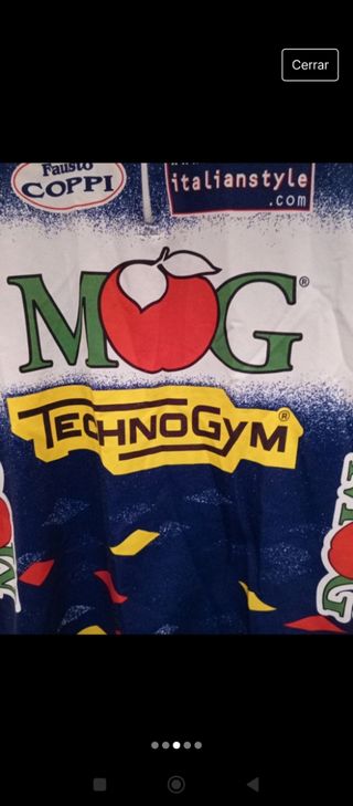 Maillot vintage MG Maglificio Technogym