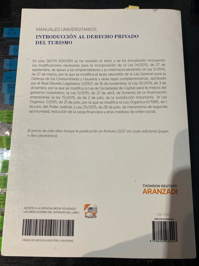 Introducción al Derecho Privado del Turismo