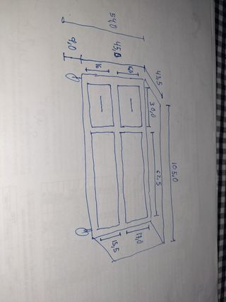 Mueble de televisión tv de madera teca
