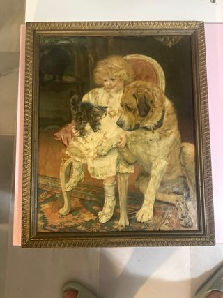 Pintura antigua sobre tabla