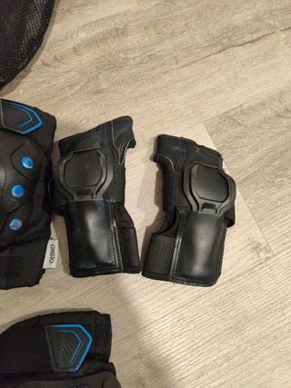 Set protecciones talla S, rodilleras, co