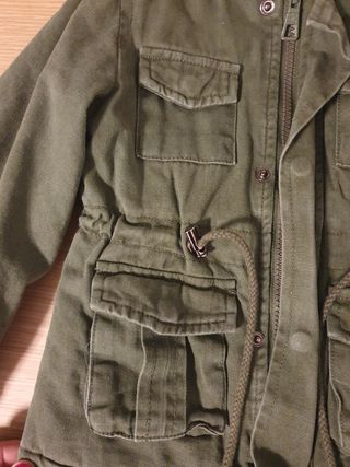 Giacchetto parka bimbo verde militare
