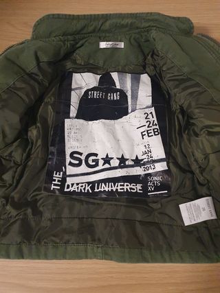 Giacchetto parka bimbo verde militare