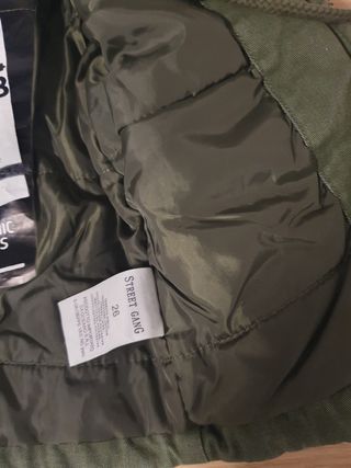 Giacchetto parka bimbo verde militare