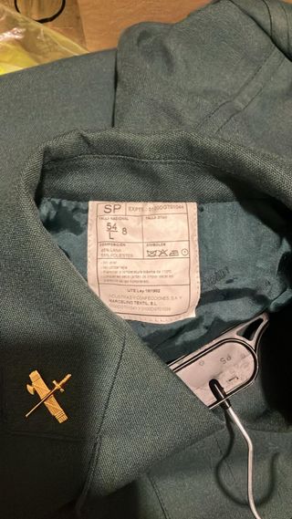 Uniforme antiguo guardia