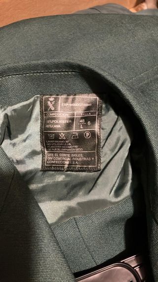 Uniforme antiguo guardia