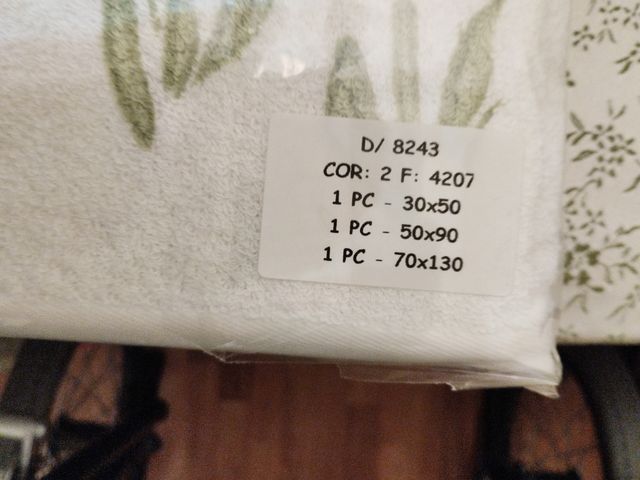 Juego de toallas arco baleno