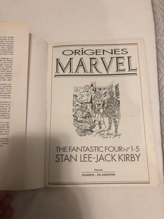 COMIC ORÍGENES MARVEL